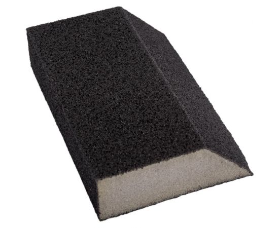 Губка шлифовальная угловая, алюминий-оксидная (100х70х25 мм; Р80) FIT IT 38373 – изображение 3