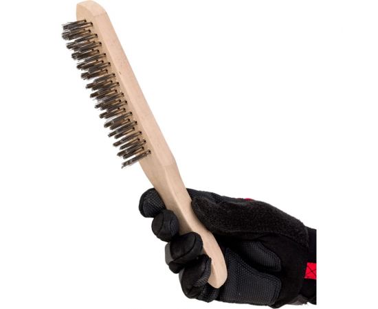 Гофрированная, ручная 3-х рядная щетка Профоснастка 20401041 – изображение 5