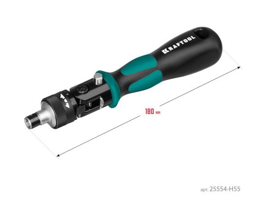 Реверсивно-рычажная отвертка с насадками KRAFTOOL X-Force-55 55 шт 25554-H55_z01 – изображение 9