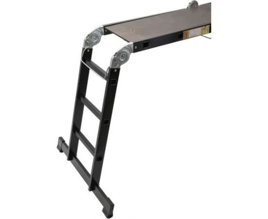 Лестница-стремянка 4x5 трансформер WORKY profi black с помостом, высота 5.9 м ARD257750 – изображение 2