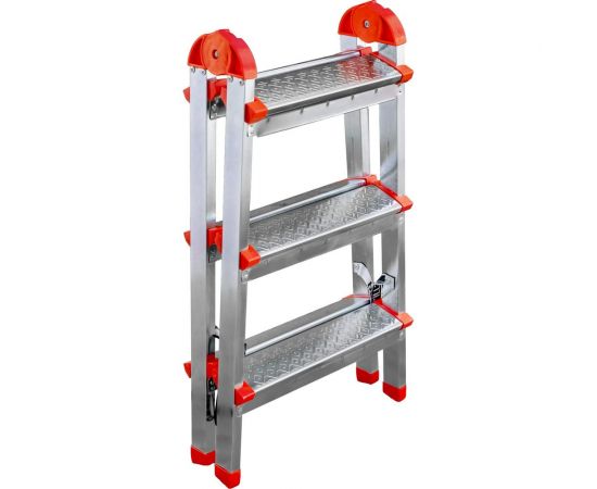 Стальная двухсторонная стремянка Perilla ЯРУС 3 ступени 122403 – изображение 2