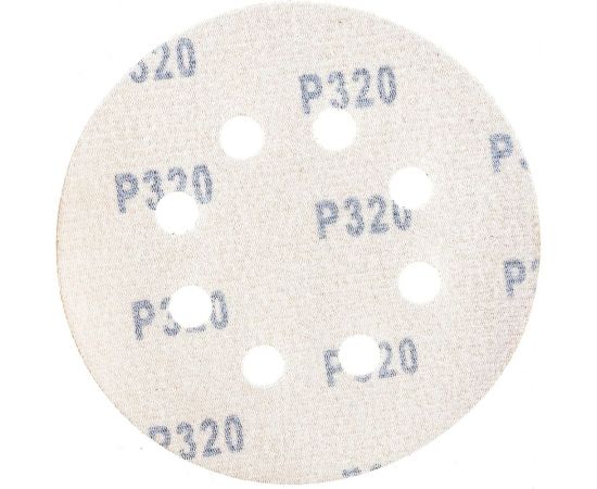 Круги абразивные шлифовальные перфорированные на ворсовой основе под липучку Profi 5 шт, 125 мм, Р320 CUTOP 85-626 – изображение 2