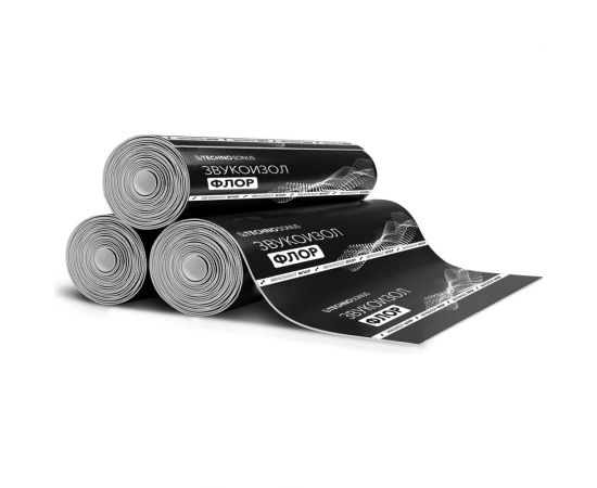 Полотно для гидро-звукоизоляции Техносонус Звукоизол флор 10х1 м, 4.5 мм, 10 кв. м 1300500040 – изображение 3