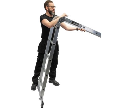 Лестница-стремянка 4x4 трансформер WORKY profi с помостом ARD257726 – изображение 3