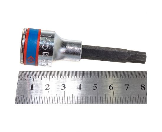 Насадка бита торцевая (1/2""; TORX T45) с отверстием KING TONY 403745 – изображение 4