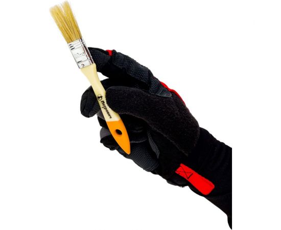 Плоская кисть Петрович 20 мм, натуральная щетина, пластиковая ручка 4100015201 – изображение 4