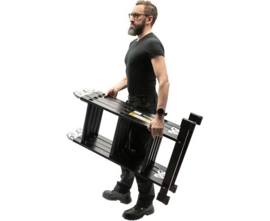Лестница-стремянка 4x5 трансформер WORKY profi black с помостом, высота 5.9 м ARD257750 – изображение 7