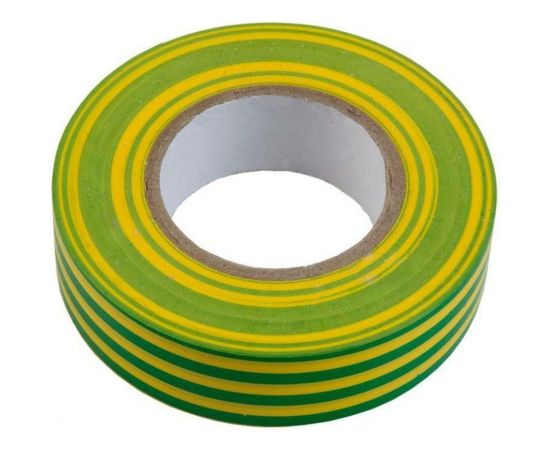 Изолента General Lighting Systems ПВХ GIT-13-15-20-YG 0,13х15мм, 20м, желто-зеленая 1/10/250 475012 