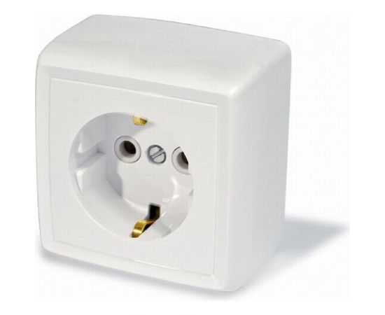 Розетка открытой установки ООО МПО Электротехника 1 местн. с з/к 2740 