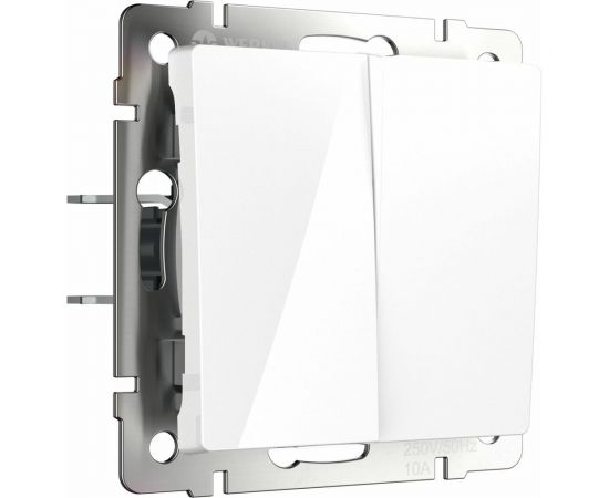 Перекрестный двухклавишный переключатель WERKEL белый a058432 