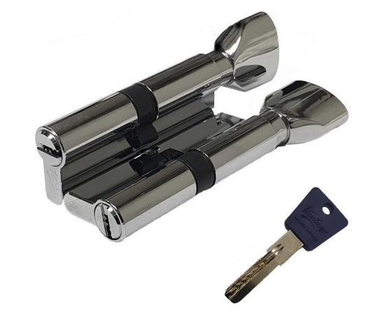 Цилиндровый механизм Вантаж 5 ключей, хром PC80, 45Cх35 CP 