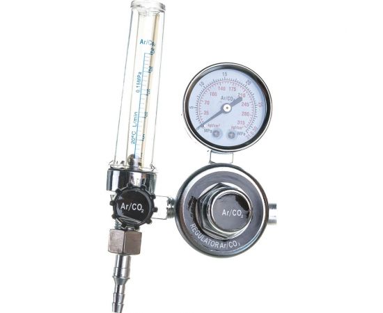 Регулятор УРГ-40 аргоновый/углекислотный, 1 манометр, 1 ротаметр, вентиль VARTEG 6525 