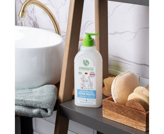 Жидкое антибактериальное крем-мыло SYNERGETIC Кокосовое молочко 0.5 л 105062 – изображение 3