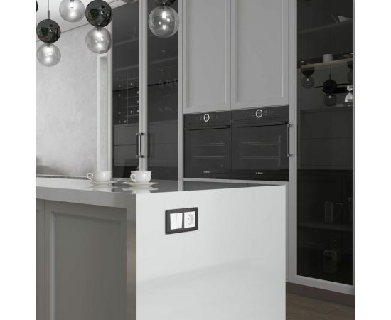 Перекрестный двухклавишный переключатель WERKEL белый a058432 – изображение 3