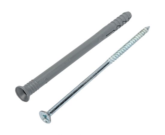 Дюбель-гвоздь Госкреп 8x120 пот. манж., полипропилен, 2 шт. (подвес) 4-0012830 