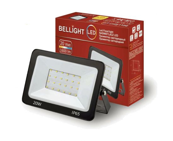 Светодиодный прожектор BELLIGHT BL-LFL-2-20-12/24/36 slim/СДО, 6500К, 1600 Lm, IP65 71712615 