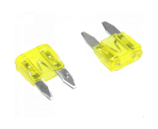 Предохранитель Nord-Yada MINI 20A 10,9x3,9 мм., h 16,3 W269 2 шт. в упаковке 901844 