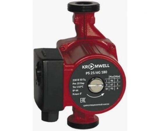 Циркуляционный насос KROMWELL (с гайками в комплекте) PS 25/6G 180 