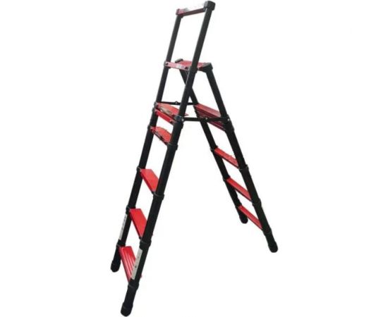 Телескопическая лестница-стремянка WORKY BLACK 7+8 ступеней 2.0м+2.3м ARD257797 