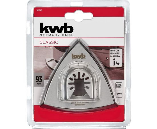 Шлифпластина треугольная (93 мм) KWB 709940 