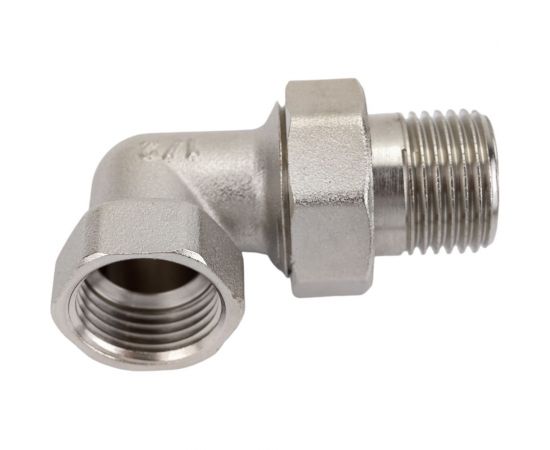 Соединитель СТМ с накидной гайкой, угловой, 1/2"", гайка-штуцер CRAE0012 – изображение 2