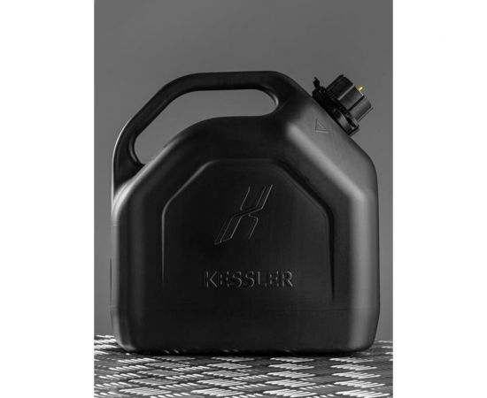 Канистра ГСМ Black Kessler черная с желтой крышкой 20 л Oktan KGA1-02-08 – изображение 2