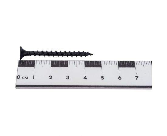 Черный саморез по дереву GSMETZ 3.5x45 мм, фосфатированный, 10 кг, 4166 шт., ph2 1003545 – изображение 2