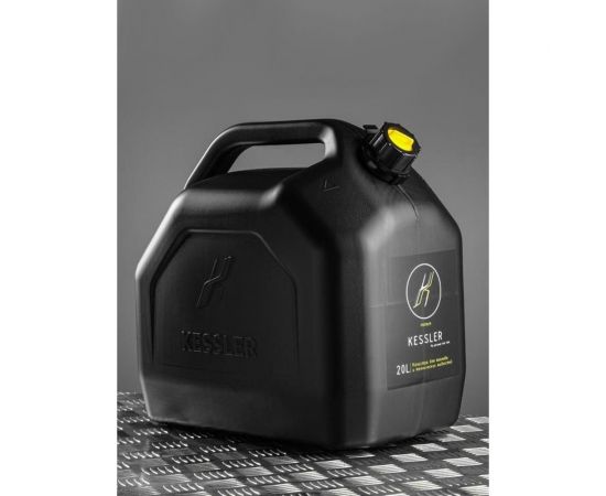 Канистра ГСМ Black Kessler черная с желтой крышкой 20 л Oktan KGA1-02-08 – изображение 3