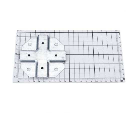 Краб-система Крепче Х-образный, оцинк., 20x20 мм, 20 шт. 2947690 – изображение 4