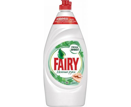 Средство для мытья посуды FAIRY Нежные руки 900 мл, Чайное дерево и мята 603748 – изображение 4