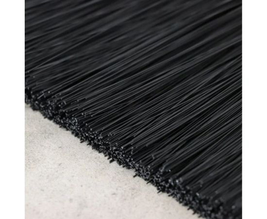 Метла для пола и улицы YOZHIK Гардена лайт ""Эконом"", 280x30x16 мм, 79 пучков, высота ворса 130 мм, 3-х рядная, синтетическое волокно чёрное Y/МГЭ/280 – изображение 4