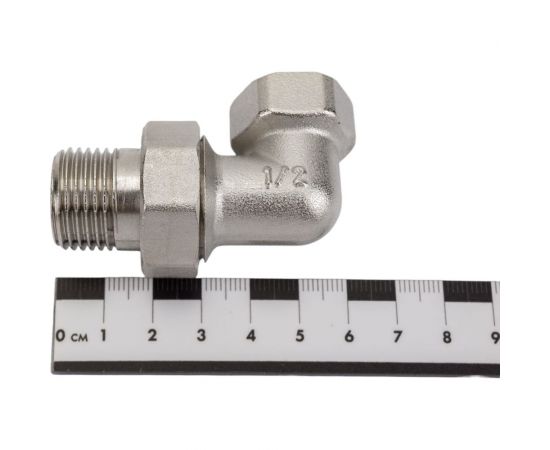 Соединитель СТМ с накидной гайкой, угловой, 1/2"", гайка-штуцер CRAE0012 – изображение 4