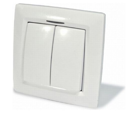 Выключатель скрытой установки ООО МПО Электротехника 2 клавишный с подсв. 1490 