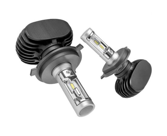 Светодиодные лампы LED для авто LEDZILLA S1 H4 25Вт 12В лампочки для автомобилей в фары птф лед , комплект 2шт S1 Pro-H4 