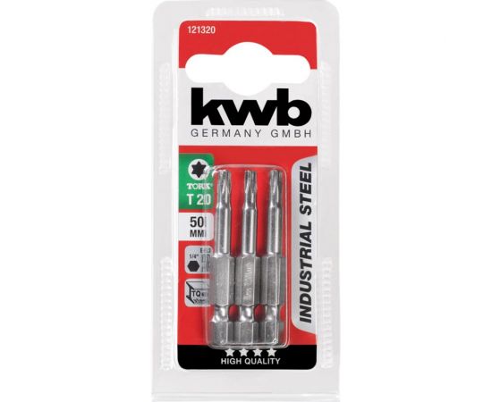Бита TORX20 50 мм INDUSTRY 3 шт. KWB 121320 