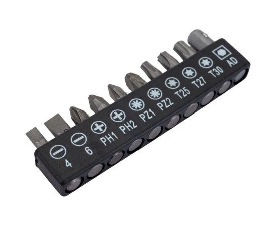 Набор бит для шуруповерта DEKO BS11-1 с угловой насадкой ,11 предметов – изображение 11