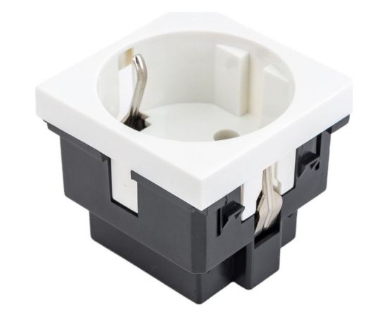 Розетка LK Studio с заземляющим контактом, без шторок, белый, LK45 851304-1 – изображение 2