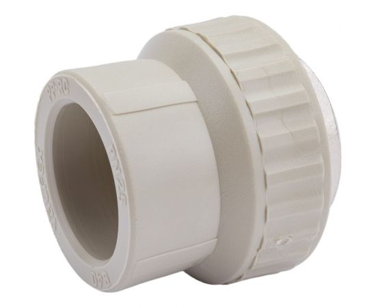 Муфта комбинированная под ключ с внутренней резьбой VALFEX PP-R серая, 40 мм х1 1/4"" 10134040Г 127-0365 – изображение 2