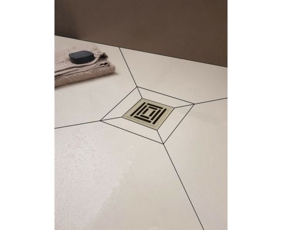 Напольный трап водосток BERGES ZENTRUM Uno 100х100, D50 мм 090371 – изображение 2