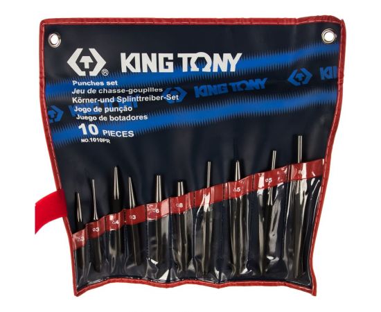 Набор выколоток, бородков, кернеров KING TONY 10 предметов 1010PR – изображение 2