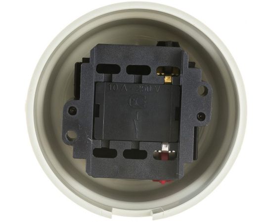 Выключатель Bironi 1кл., пластик, цвет Слоновая кость B1-200-211 – изображение 3