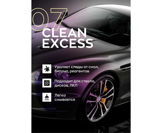 Деликатный очиститель битума и смолы Smart Open CLEAN EXCESS 07 0,5л очиститель кузова 150705 – изображение 3