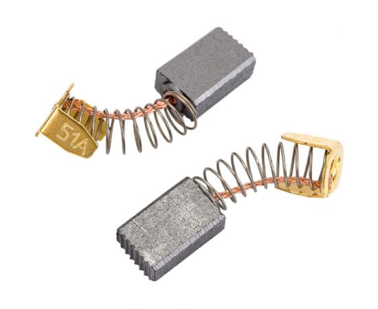 Комплект угольных щеток для электроинструмента Makita (пружина, пятак-уши), 5x8х12 мм, 2 шт COFRA SDM-34597 – изображение 4