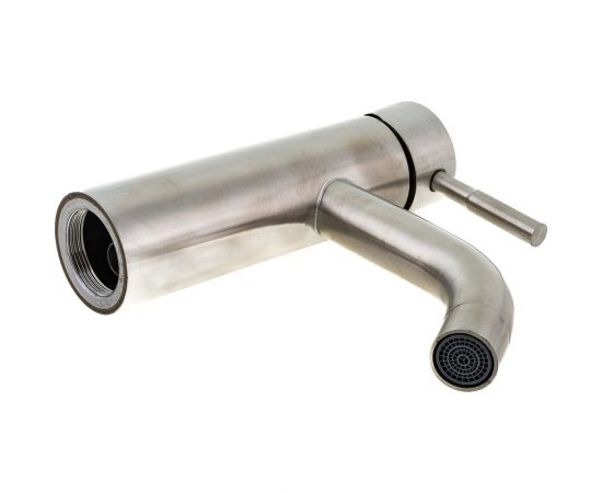 Смеситель для умывальника G-lauf с монолинтым изливом, нерж сталь ZAP1-B090 – изображение 6