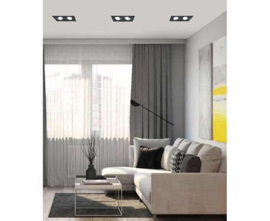 Встраиваемый потолочный светильник FERON DL2802 MR16 G5.3 черный 40530 – изображение 7