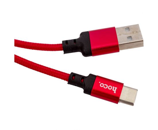 Кабель USB 2.0 Hoco X14, AM/Type-C M, черно-красный, 2м 6957531062936 – изображение 7