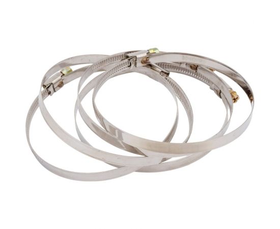 Червячный хомут РОССНА 90х110 мм 4 3/8"" нержавеющая сталь, винт, 5 шт. Р860718 DIY 