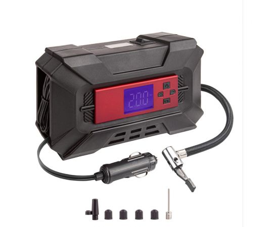 Компрессор DSV Smart, дисп. с софттач, пластик, LED фонарь 30 л/мин 12В цифр. маном., 218200 