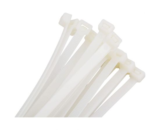 Кабельные стяжки Nord-Yada нейлоновые, 7.6х450 мм, белые, 100 шт. 902050 