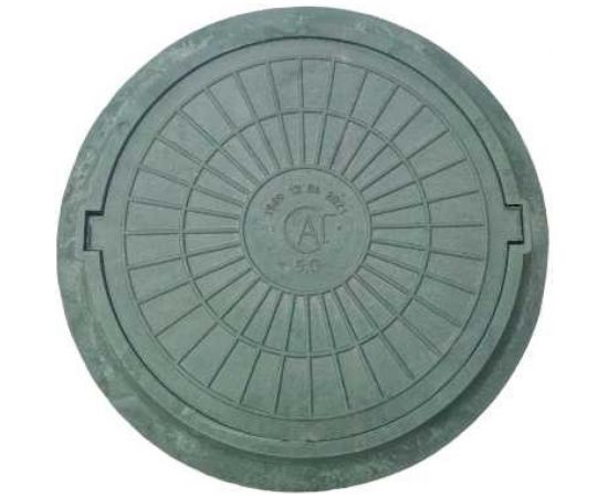 Полимерно-композитный люк Агросток легкий 770x70x35 мм 3 т зеленый 28334 